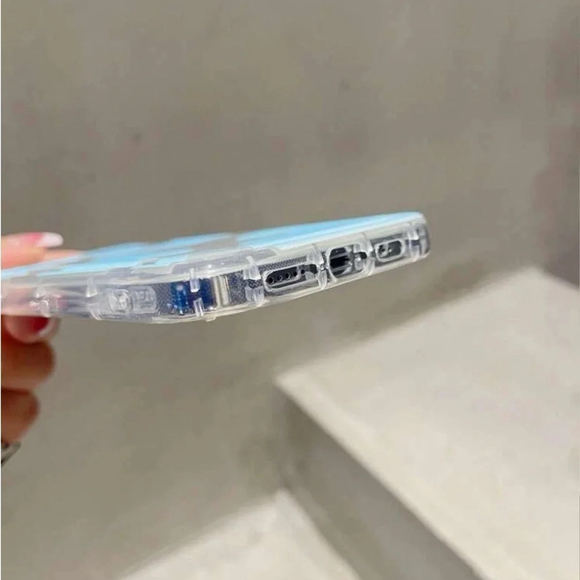 ⚠️Clearance iPhone 15/Pro/Pro Max Blue Cow Print Phone Case SAU - Picture 3 of 4